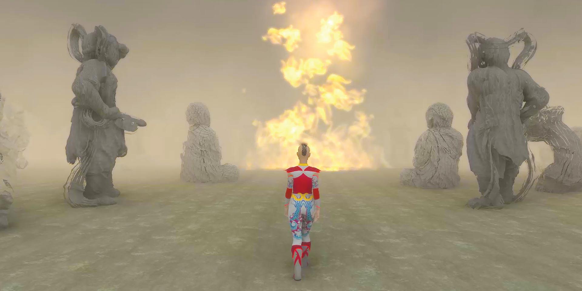 A Tele-Presence Performance Experiment | CosmicWander: Vogue (Work-in-progress)