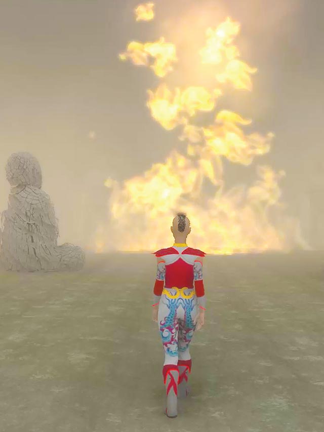 A Tele-Presence Performance Experiment | CosmicWander: Vogue (Work-in-progress)